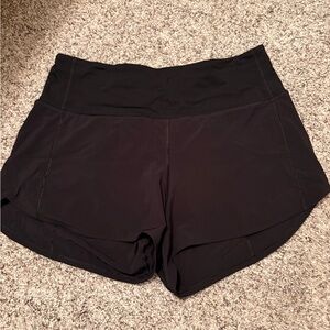 Lululemon Speed Up High Rise Women's Black Shorts 4in